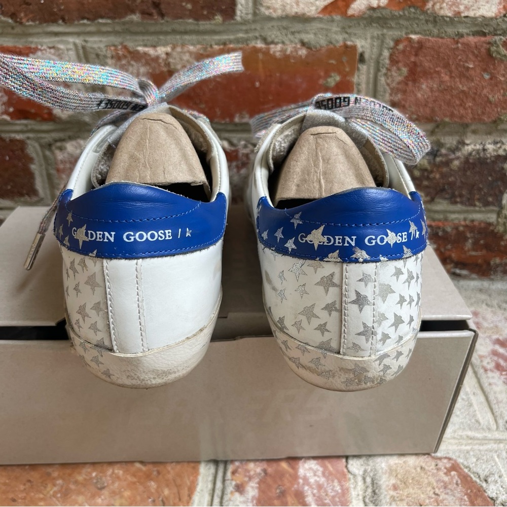 Golden Goose Private Edition Glitter Star Superstars Blue/Silver 39 - Picture 8 of 14